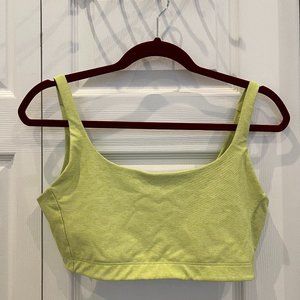 Outdoor Voices Double-Time Bra in Lemongrass (Size L)